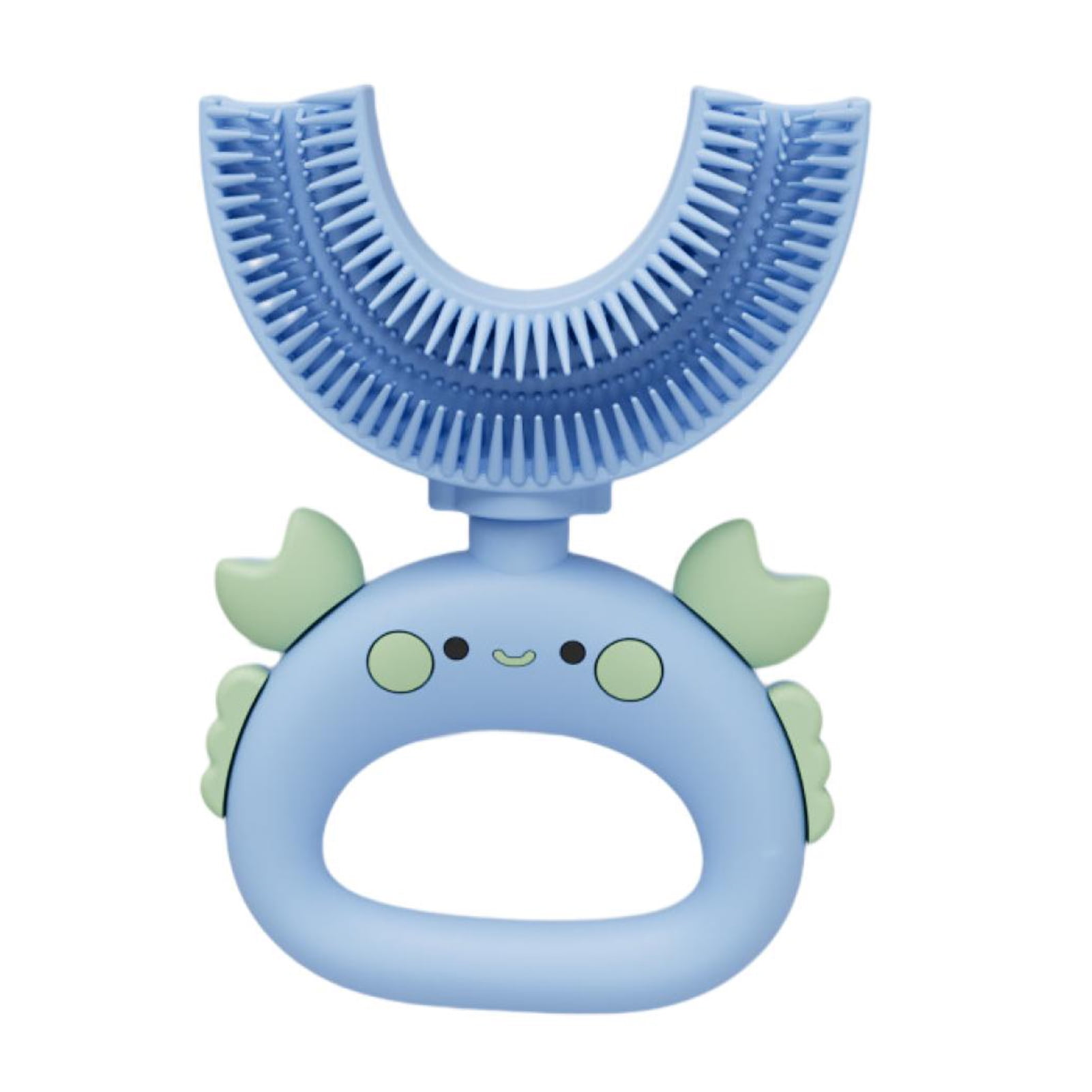 MWstore Ushaped Toothbrush Manual Easy to Use Cute Shape Soft Bristle Adorable Clean Silicone U