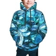 thumbnail image 5 of Kll Unisex Kids Boys Girls Hooded Pocket Pullover Hoodies-Blue Kyanite, 5 of 9