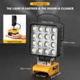 thumbnail image 6 of Ecarke Cordless Portable Led Work Light for Dewalt 20v Max Rechargeable Battery 6000K 48W 4800lm (Tool Only), 6 of 9