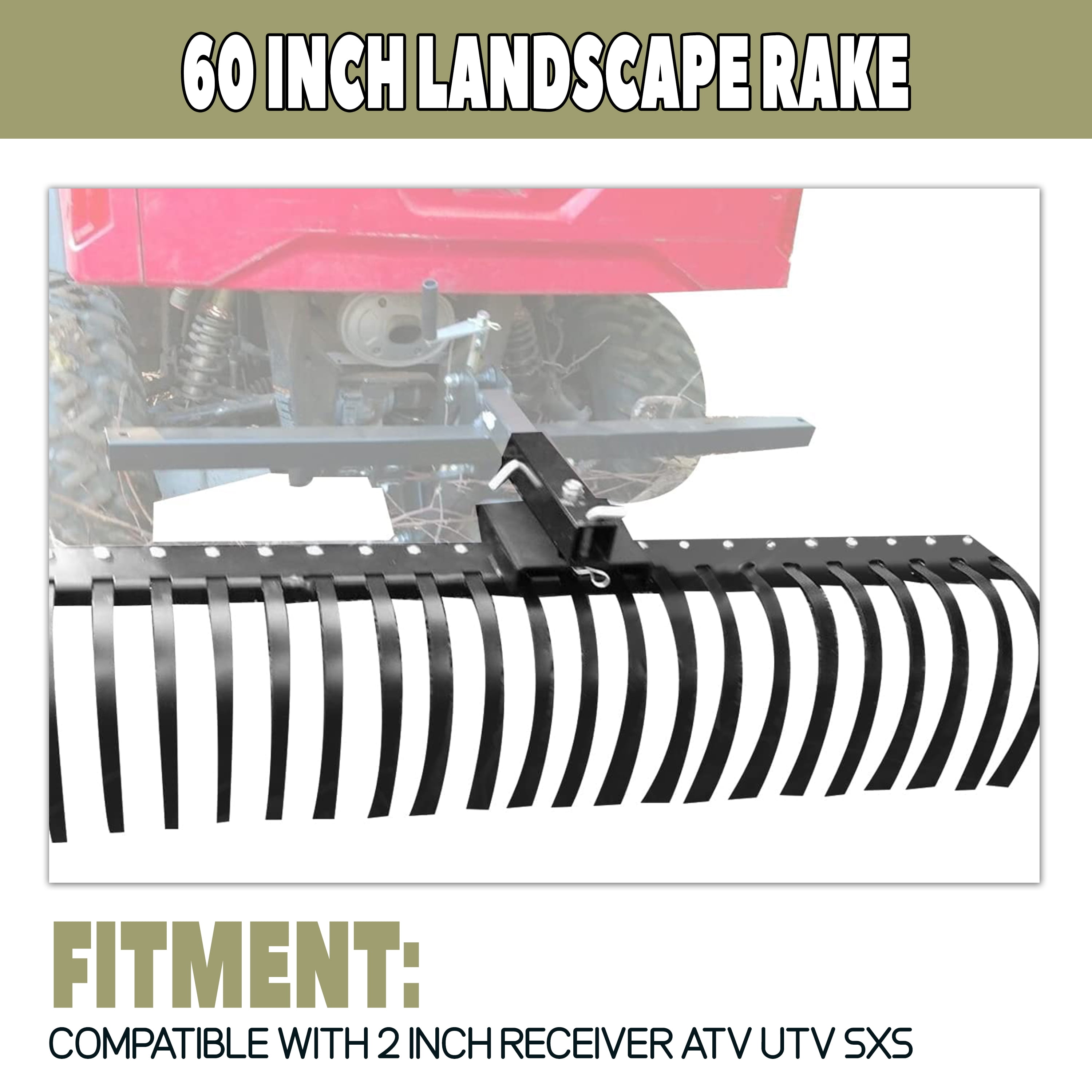 Image of Kojem 60-Inch Pine Straw Rake