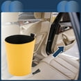 thumbnail image 2 of Unique Bargains Car Trash Can Hanging Front Rear Seats Faux Leather Trash Bin Yellow 1 Pcs, 2 of 6