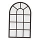 thumbnail image 5 of Espejo de pared con ventana arqueada, espejo decorativo de pared, madera rústica, acrílico, decoración de pared Simple, espejo de arco para ventana Negro, 5 of 9