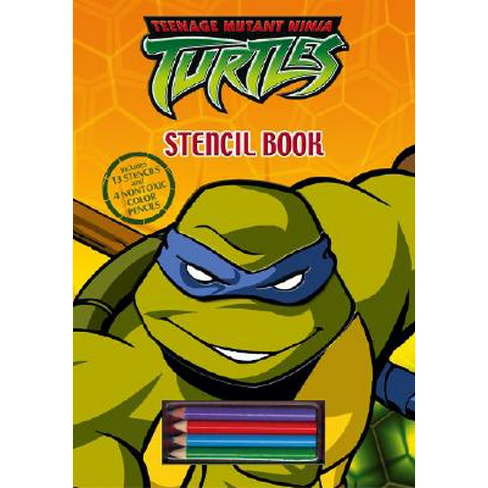 Teenage Mutant Ninja Turtles Stencil Book with Pens/Pencils and