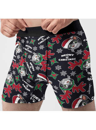 PUSS IN BOOTS: THE LAST WISH Cartoon Merch Fashion Pattern Underwear  Polyester Men's Text Button Boxer Briefs