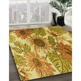 thumbnail image 3 of Ahgly Company Machine Washable Indoor Rectangle Transitional Bright Gold Yellow Area Rugs, 6' x 9', 3 of 7