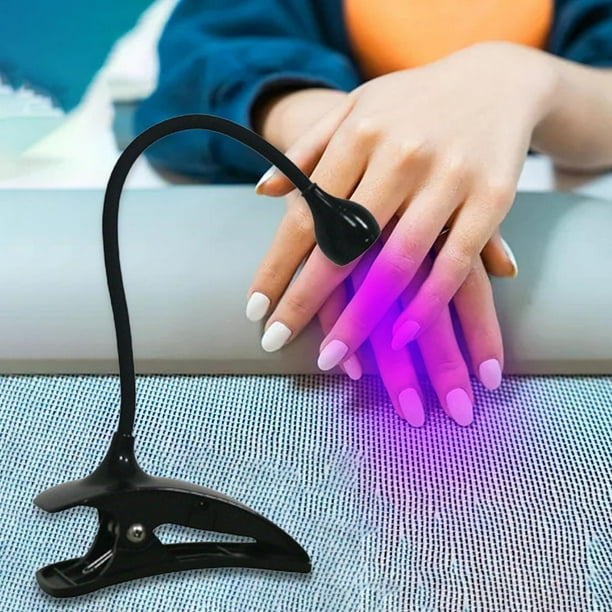 Luz de secado de uñas Yinane Carga USB 5W Lámpara de manicura portátil Negro