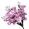 thumbnail image 1 of XmhyTop 6 piezas de magnolia artificial, 17 "flores rosas, ramas de eucalipto falsas para ramo de boda, decoración del hogar de primavera (púrpura), 1 of 2
