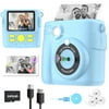 BYSERTEN Kids Camera Instant Print, Toy Cameras for Boys & Girls Age 6-12 Birthday Gifts - Blue