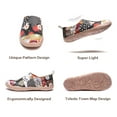thumbnail image 5 of UIN Women's Art Travel Shoes Loafers Fashion Canvas Comfort Wide Toe Casual Slip On Mules, 5 of 6