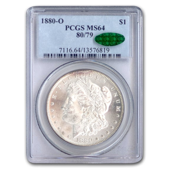 1880-O Morgan Dollar MS-64 PCGS CAC (80/79)