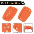 thumbnail image 4 of Funda de Llave de Coche de Silicona Naranja Roja Única para VW Golf 7 Variant para VW Polo 2G 6R 6C - Funda de Control Remoto de 3 Botones, 4 of 6