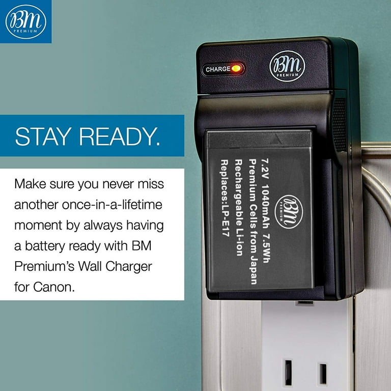 3-Pack LP-E17 Battery & Charger Kit For Canon EOS M3 M5 M6 800D 200D Rebel T6i T7i 77D