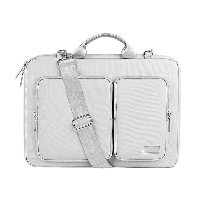 Thinsony Business Laptop Briefcase Bag Practical And Functional Wide Applications Silver Gray 14.1/15.4inch
