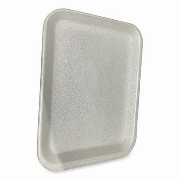 No. 4S 9.5 x 7.25 x 0.5 in. Meat Tray, White - Pack of 500