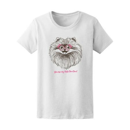 - Little Pow Pow Cute Pomeranian Tee Women's -Image by Shutterstock