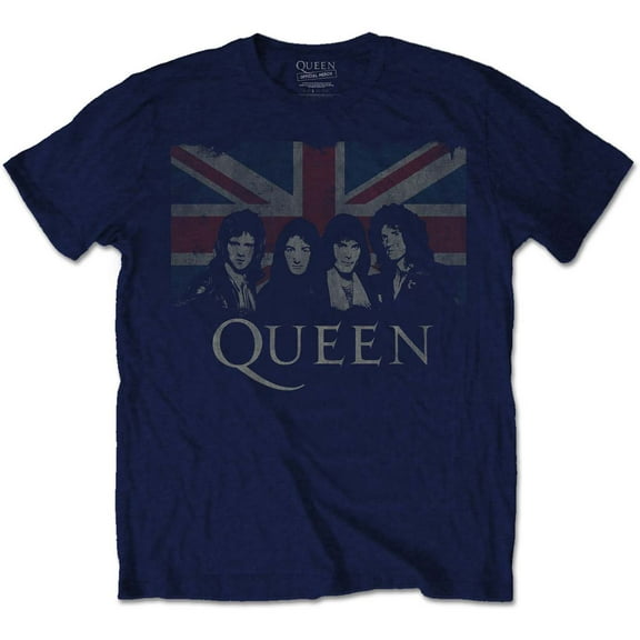 Queen Unisex T-Shirt Vintage Union Jack (X-Large)