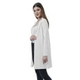 thumbnail image 3 of Moomaya Womens Full Sleeves Shrug Open Front Long Lightweight Casual Cardigan, 3 of 7