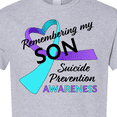 thumbnail image 4 of Inktastic Remembering My Son Suicide Prevention Awareness T-Shirt, 4 of 5
