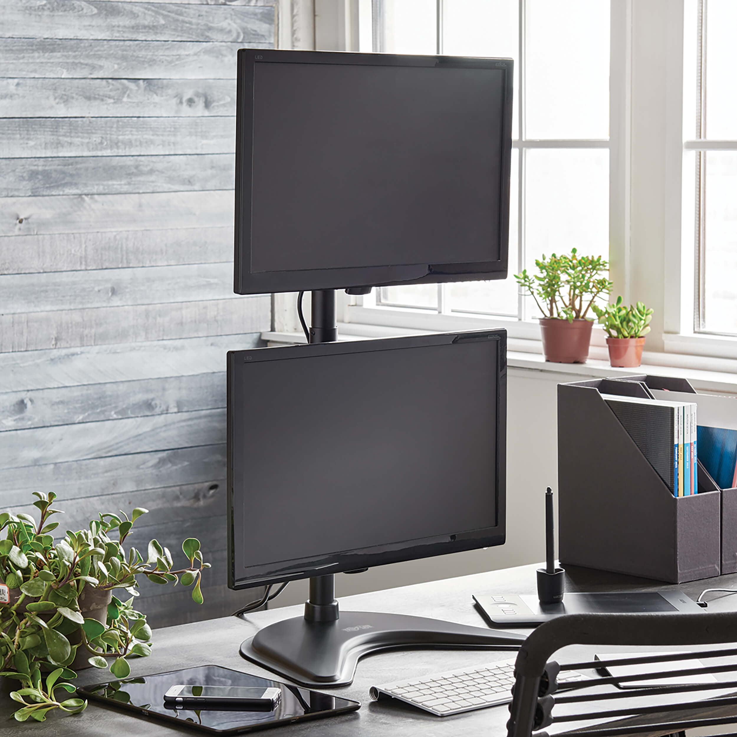 DUAL MONITOR DESK MOUNT 15-27IN