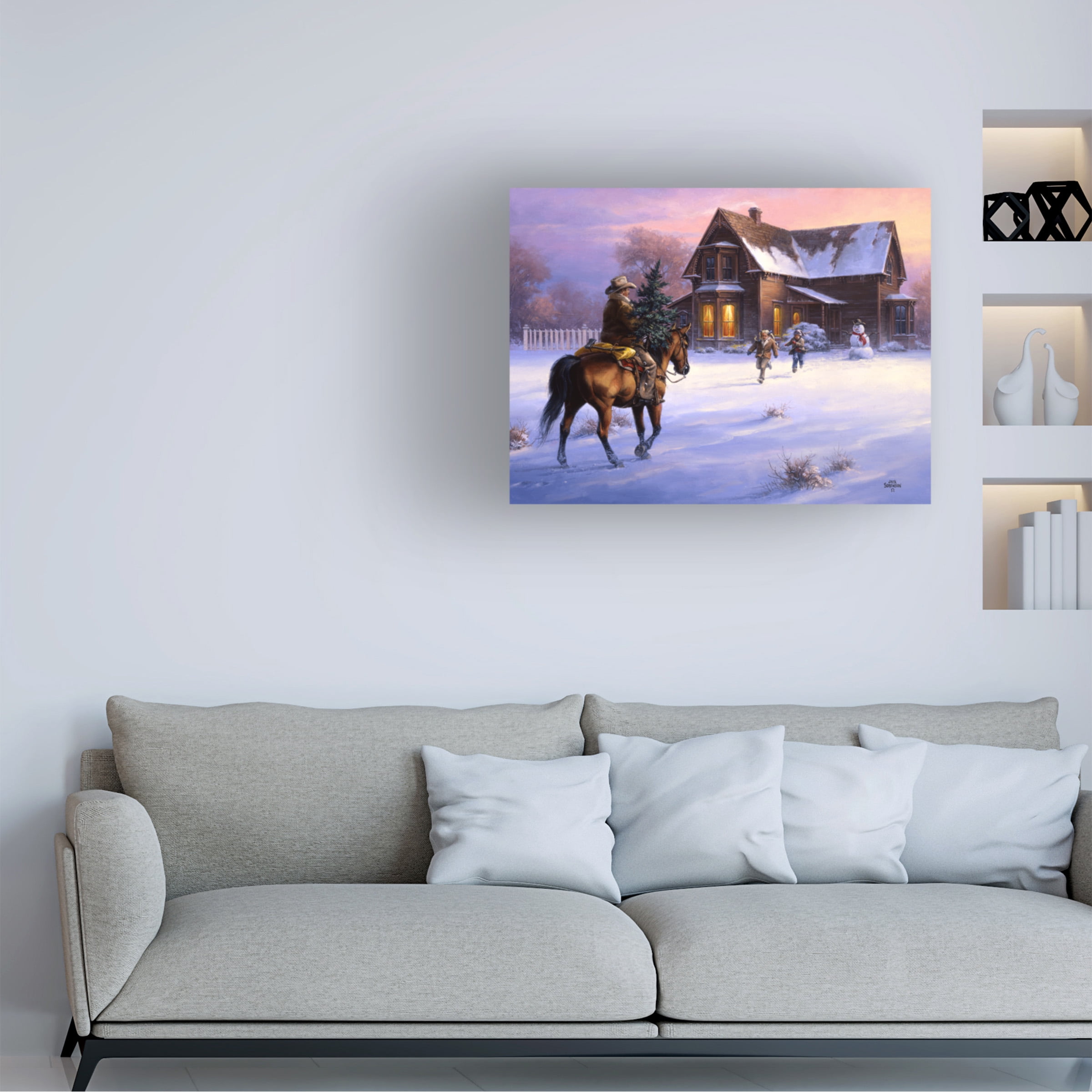Jack Sorenson 'The Day Daddy Brought Home the Tree' Canvas Art