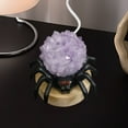 thumbnail image 4 of Halloween Spider Lamp,Spooky Home Decor Natural Amethyst,Clear Crystal Stones Lamp Halloween Home Decor for Table Centerpiece Spider Crystal Healing Stones Lamp Novelty Spider Unique Night Light, 4 of 5