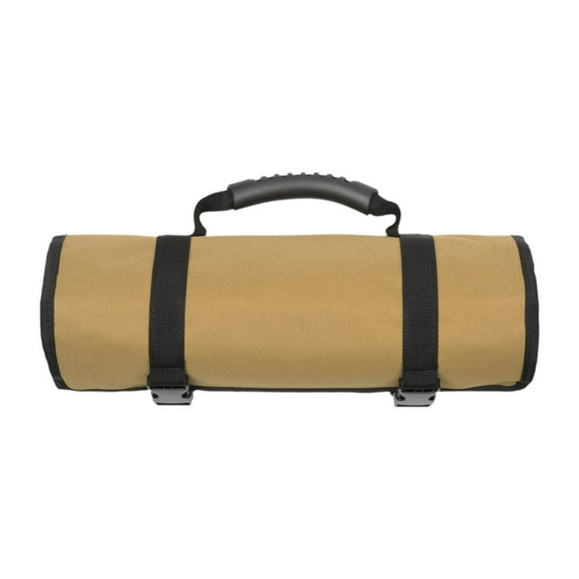 Bolsa enrollable para herramientas, organizador, regalo, resistente, portátil, estuche de almacenamiento para herramientas Marrón