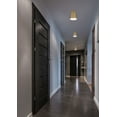 thumbnail image 6 of 60/7321-Nuvo Lighting-Motif-1 Light Semi-Flush Mount in Transitional Style-7.25 Inches Wide by 9 Inches High-Brushed Brass/White Finish, 6 of 8