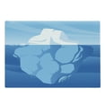 thumbnail image 1 of Ice Berg Cutting Board, Tip of a Frost Showing with the Rest Under, Decorative Tempered Glass Cutting and Serving Board, in 3 Sizes, by Ambesonne, 1 of 2