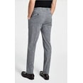 thumbnail image 2 of Men's Slim-Fit Plaid Performance Dress Pants Gray 32x30, 2 of 4