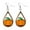 Orange, variant on CILENON Pearl New Fall Pumpkin Earrings Cute Earring Hollow Water Drop Wood Eearrings (Orange,One Size)