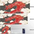 thumbnail image 3 of Alfombrilla de ratón con diseño de dragón, tapete de escritorio en blanco y negro, para ordenador portátil, teclado de Anime japonés para videojuegos, alfombrilla de goma para mesa, alfombrilla para r, 3 of 5