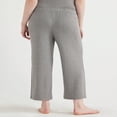 thumbnail image 4 of JUNWELL Women‘s Knit Cropped Sleep Pants  Sizes S to 3X, 4 of 6