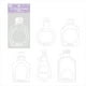 thumbnail image 1 of Ganfancp Pegatina Transparente Paquete Botella Flor Seca Cuenta Mano Marcapáginas Botella de Cristal Decoración 20 Hojas, 1 of 2