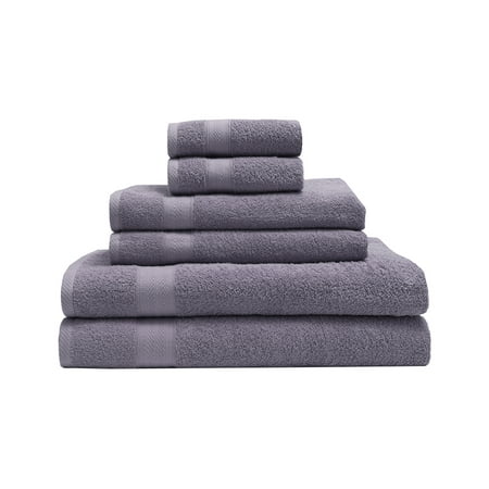 Lilac Luxury Absorbent 6piece Towel Set