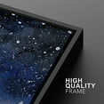 thumbnail image 4 of IDEA4WALL Framed Wall Art Print Set Blue & Black Watercolor Star Sky & Mountain Forest Nature Wilderness Modern Rustic Colorful for Living Room, Bedroom, Office - 24"x36"x2 Black, 4 of 5