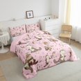 thumbnail image 3 of Homewish Cartoon Animal Otter Full Size Comforter Sets 3-Piece for Kids Boys Girls,Koi Fish Bedding Comforter Set,Stars Print Lightweight Bedding Sets,Ultra Soft Home Decor,Reversible, 3 of 8