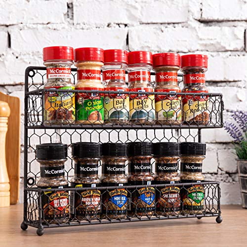 Farmhouse counter spice rack sale