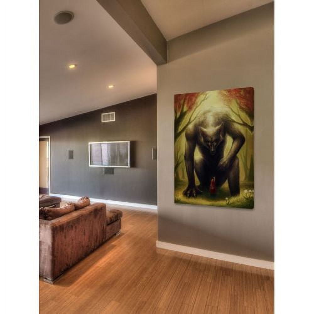 "Little Red Riding Hood" Painting Print on Wrapped Canvas