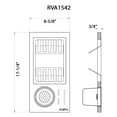 thumbnail image 4 of Ruvati USA RVA1542 Wood Dish Plate & Silverware Caddy Drying Rack for Workstation Sinks, 4 of 4