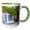 Green/White, variant on 3drose, Castelmaure Cave Cooperative, Languedoc, France - Eu09 Pka2839 - Per Karlsson, 11oz Two-tone Red Mug