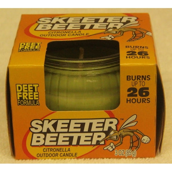 Skeeter Beeter 3 Ounce Green Citronella Outdoor Jar Candle