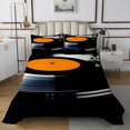 thumbnail image 1 of Erosebridal Vintage Vinyl Record Coverlet Set Queen, Musical Themed Bedding Set 3 Pieces, 1 of 5