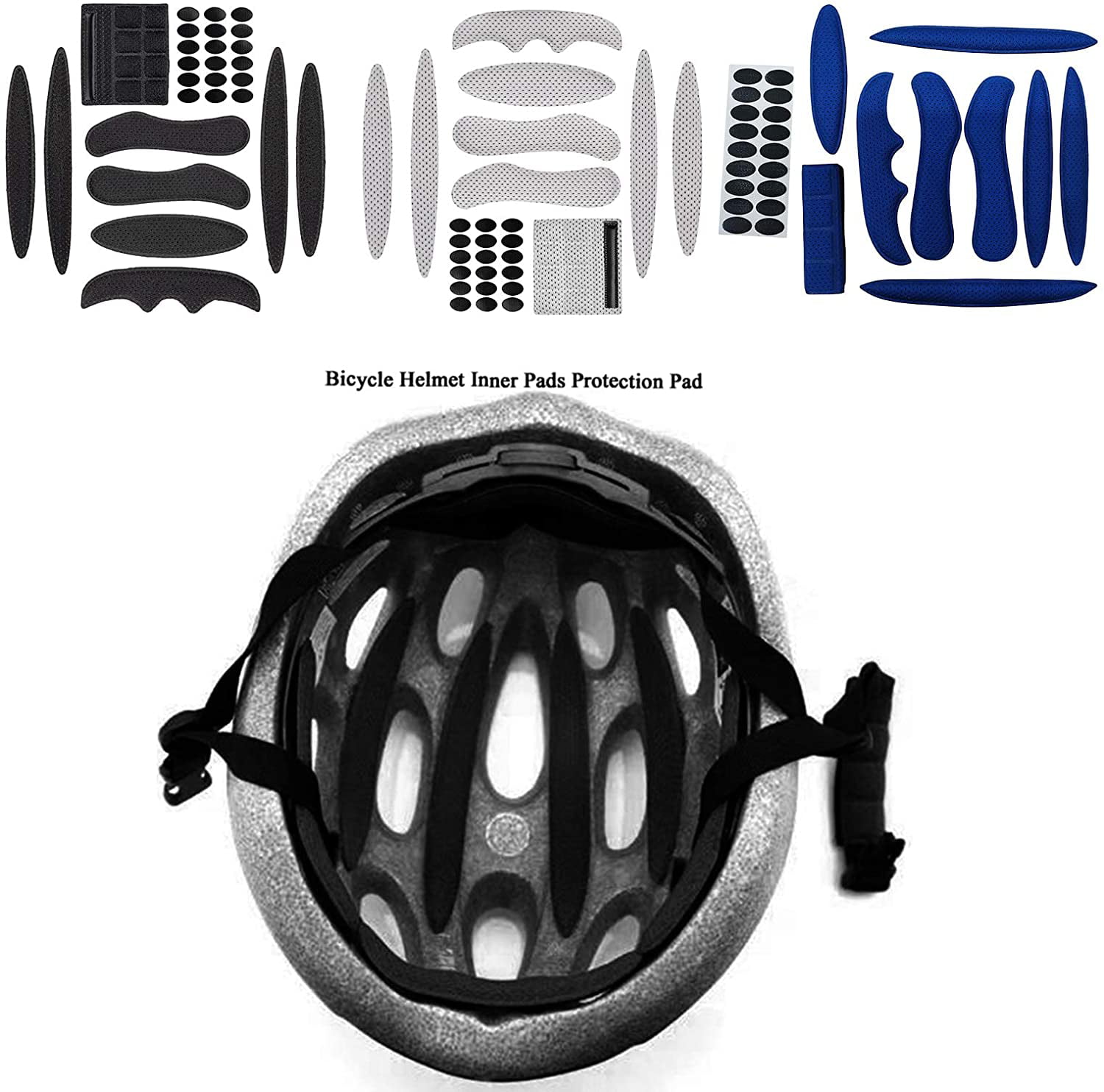 27pcs/set Universal Helmet Inner Padding Kit Foam Pads Set Sponge Replacement 