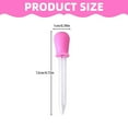 thumbnail image 2 of Cosmug 5Ml Silicone Graduated Liquid Pipette | Baby Infant Feeding Dropper | Food-Grade Home Medical Supply Tool | Precise Measurement Dropper, Pink, 2 of 7