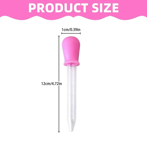 XKXUF 5ml Liquid Droppers with Bulb Tip, 5ml Infant Medicine Liquid Feeding Graduated Pipette Dropper, 5ml Silicone Clear Plastic Eye Dropper for Candy Christmas Gifts