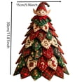 thumbnail image 3 of Fabric Christmas Tree Diy Patchwork Kit Vintage Christmas Decor for Indoor Home Wall Hanging Seasonal Craft Decoration Set for Holiday Gatherings, 3 of 6