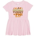 thumbnail image 3 of Inktastic Football Turkey and Pie Girls Baby Dress, 3 of 5