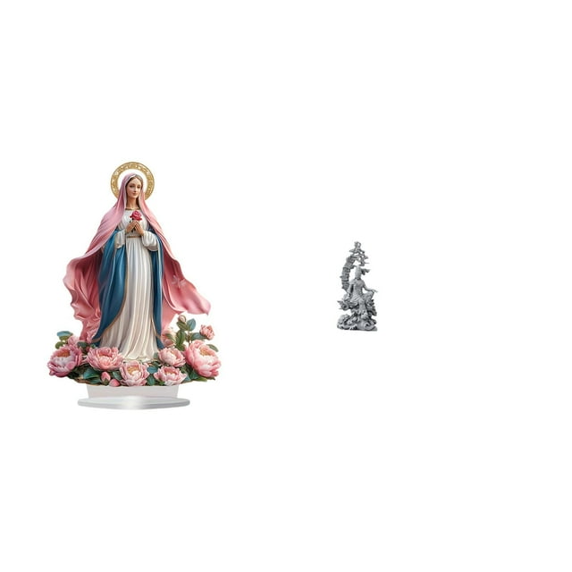 Decoración de mesa independiente de acrílico y figura de Guan Yin, colección Feng Shui para el hogar, la oficina, el dormitorio, la sala de estar