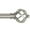 Antique Silver, variant on KAMANINA 3/4" Adjustable Single Curtain Rod with Twist Cage Finial, 28 - 48", Black