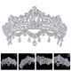 thumbnail image 4 of KAKOWELY Tiara Corona Diadema con diamantes de imitación Tocado de corona brillante Diadema de novia para boda, 4 of 5